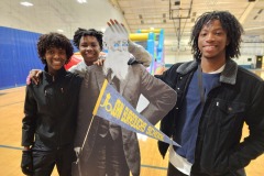 Flat John at an all-school event