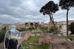 Flat John Explores Ancient Italian Ruins with Classics Students