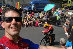 Flat John viewing the Tour de France (submitted by Andrew Newman '87)